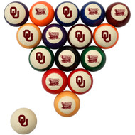 Oklahoma Sooners Billiard Ball Set - Standard Colors