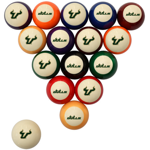 South Florida Bulls Billiard Ball Set - Standard Colors