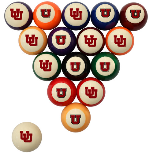 Utah Utes Billiard Ball Set - Standard Colors