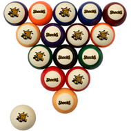 Wichita State Shockers Billiard Ball Set - Standard Colors