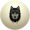 Golden Fanged Wolf Cue Ball