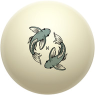 Twin Fish of Pieces Cue Ball