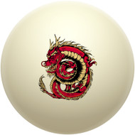 Coiled Red Dragon Cue Ball