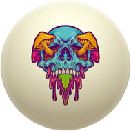 Oozing Mushroom Skull Cue Ball