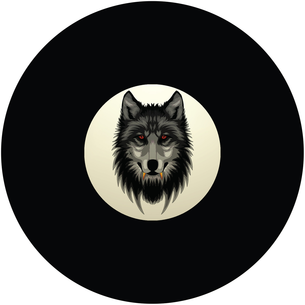 Golden Fanged Wolf 8 Ball | Sterling-Gaming.com