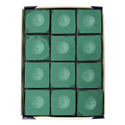 Silver Cup Chalk, Green, 12-Piece Box