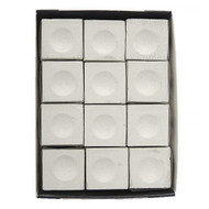 Silver Cup Chalk, White, 12-Piece Box