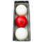 Sterling Carom Balls: White, Red, White w/Red Circle