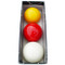 Sterling Carom Balls: White, Yellow, Red
