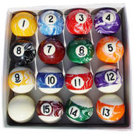 Sterling Designer Marbleized Pool Ball Set