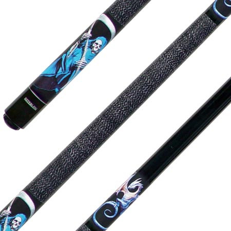 Sterling Dragon and Reaper Pool Cue