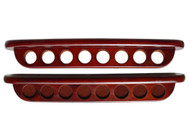 Sterling Deluxe Two-Piece Wall Rack, Mahogany, 8 Cue