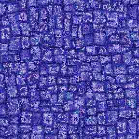 ArtScape Blue Mosaic Pool Table Cloth