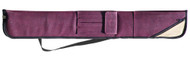 Sterling Burgundy Angora Pool Cue Case for 2 Cues