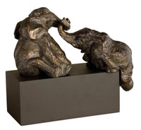 Playful Pachyderms, Sculpture