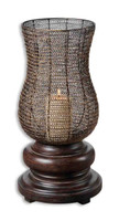 Rickma, Contemporary Woven Metal Globe Candle Holder