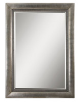 Gilford Antique Silver Floor Leaner Mirror