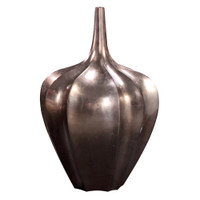 Pewter & Bronze Wood Vase, Medium