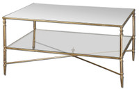Henzler Mirrored Glass Coffee Table