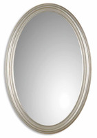 Franklin Oval Silver Mirror