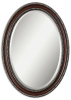 Montrose Oval Silver Mirror