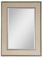 Marilla Beaded Silver Mirror