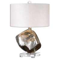 Everly Silver Glass Table Lamp