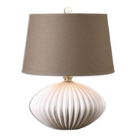 Bariano Gloss White Table Lamp