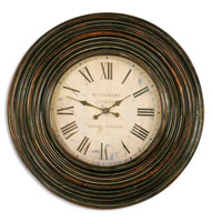 Trudy 38" Wooden Wall Clock