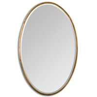 Herleva Gold Oval Mirror