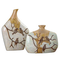 Pajaro Ceramic Vases S/2