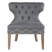 Shafira Gray Armless Chair