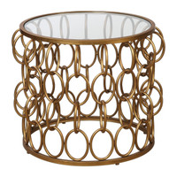 Dipali Gold Accent Table