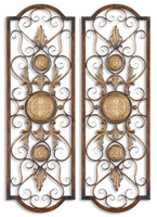 Micayla Antique Metal Panels, Set/2