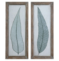 Tall Leaves Framed Art Set/2