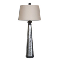 Mustapha Distressed Silver Table Lamp