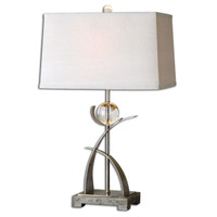 Cortlandt Curved Metal Table Lamp