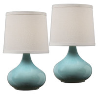 Gabbiano Pale Blue Lamps, S/2