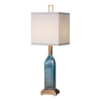 Annabella Teal Glass Accent Lamp