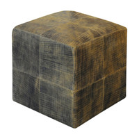 Chivaso Leather Cube Ottoman