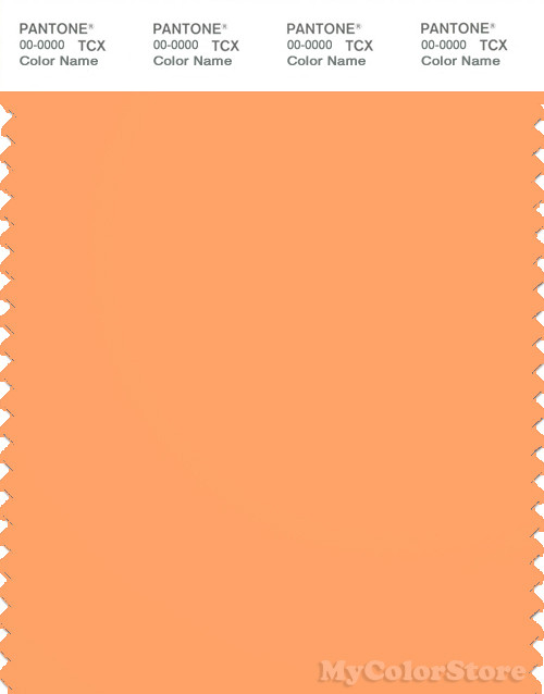 PANTONE SMART 15-1245X Color Swatch Card, Mock Orange
