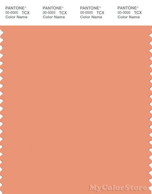 PANTONE SMART 15-1334X Color Swatch Card, Shell Coral