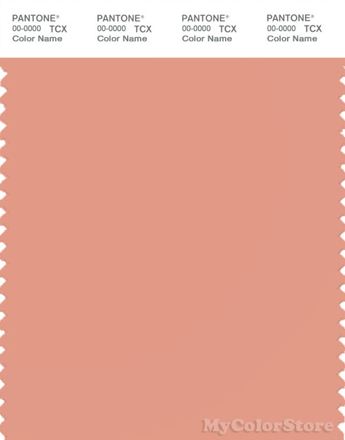 PANTONE SMART 15-1523X Color Swatch Card, Shrimp