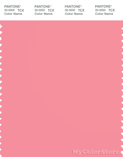 PANTONE SMART 15-1922X Color Swatch Card, Geranium Pink