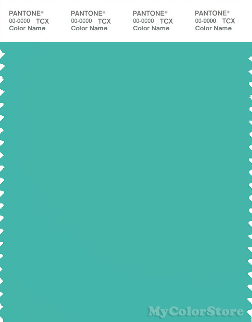 PANTONE SMART 15-5519X Color Swatch Card, Turquoise
