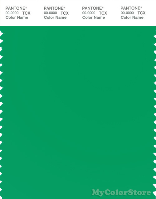 PANTONE SMART 15-5534X Color Swatch Card, Bright Green