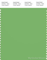 PANTONE SMART 15-6437X Color Swatch Card, Grass Green