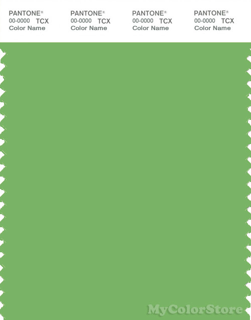 PANTONE SMART 15-6442X Color Swatch Card, Bud Green