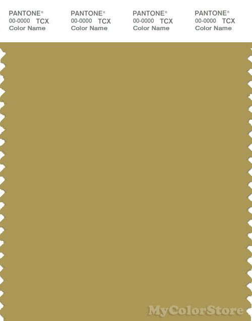 PANTONE SMART 16-0737X Color Swatch Card, Burnished Gold