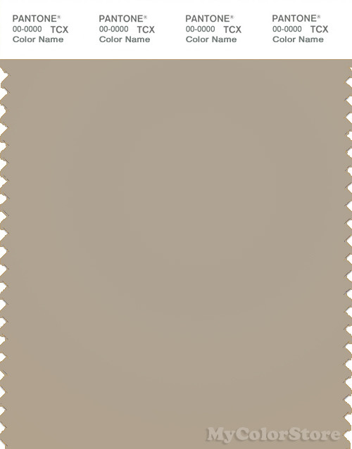 PANTONE SMART 16-1105X Color Swatch Card, Plaza Taupe